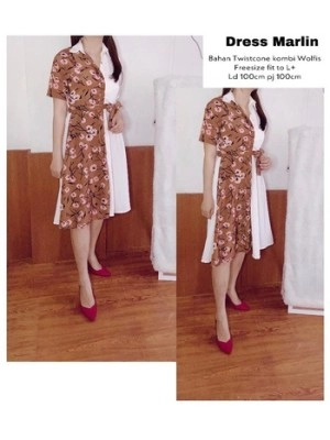 Baju Wanita Drs Marlin Ms Coklat