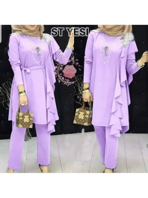 Baju Wanita Jumbo St Yesi Mb Lilac