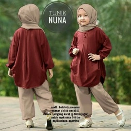 Baju Anak Kd Nuna Us Maroon