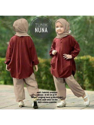 Baju Anak Kd Nuna Us Maroon
