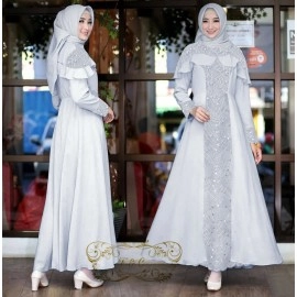 Baju Korea Hj Maxi Fortune Moscrep Ff Abu