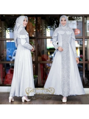 Baju Korea Hj Maxi Fortune Moscrep Ff Abu