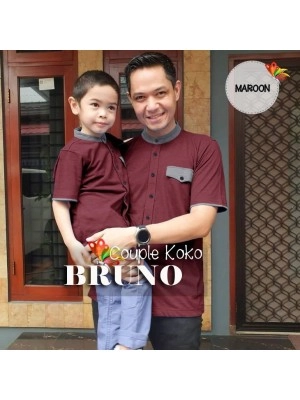 Baju Couple Cppk Bruno Jc Maroon