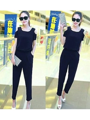 Baju Korea Js Navy Eliza