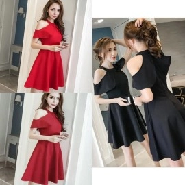 Baju Korea Drs Lauraro Dress Laura Re