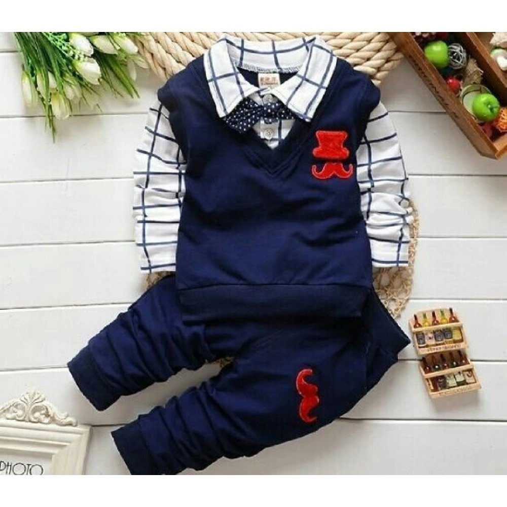Baju Anak Kd St Mustache Vb Navy