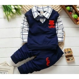 Baju Anak Kd St Mustache Vb Navy