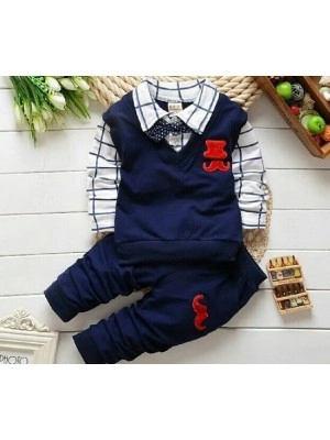 Baju Anak Kd St Mustache Vb Navy