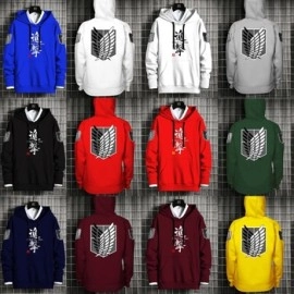 Baju Pria Top Sweater Hoodie Attack On Titan Cs