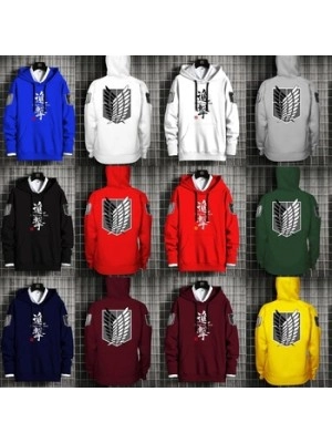 Baju Pria Top Sweater Hoodie Attack On Titan Cs