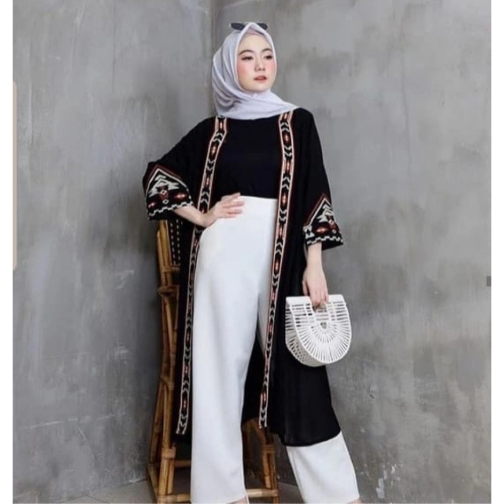 Baju Korea Cardi Ethnic Dorothy Ra Black Baju Korea Cardi Ethnic Dorothy Ra Black