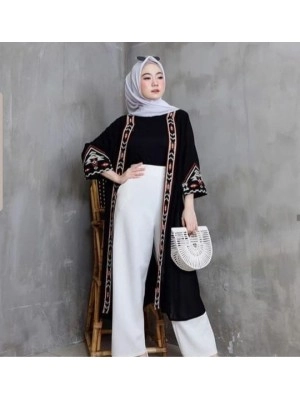 Baju Korea Cardi Ethnic Dorothy Ra Black