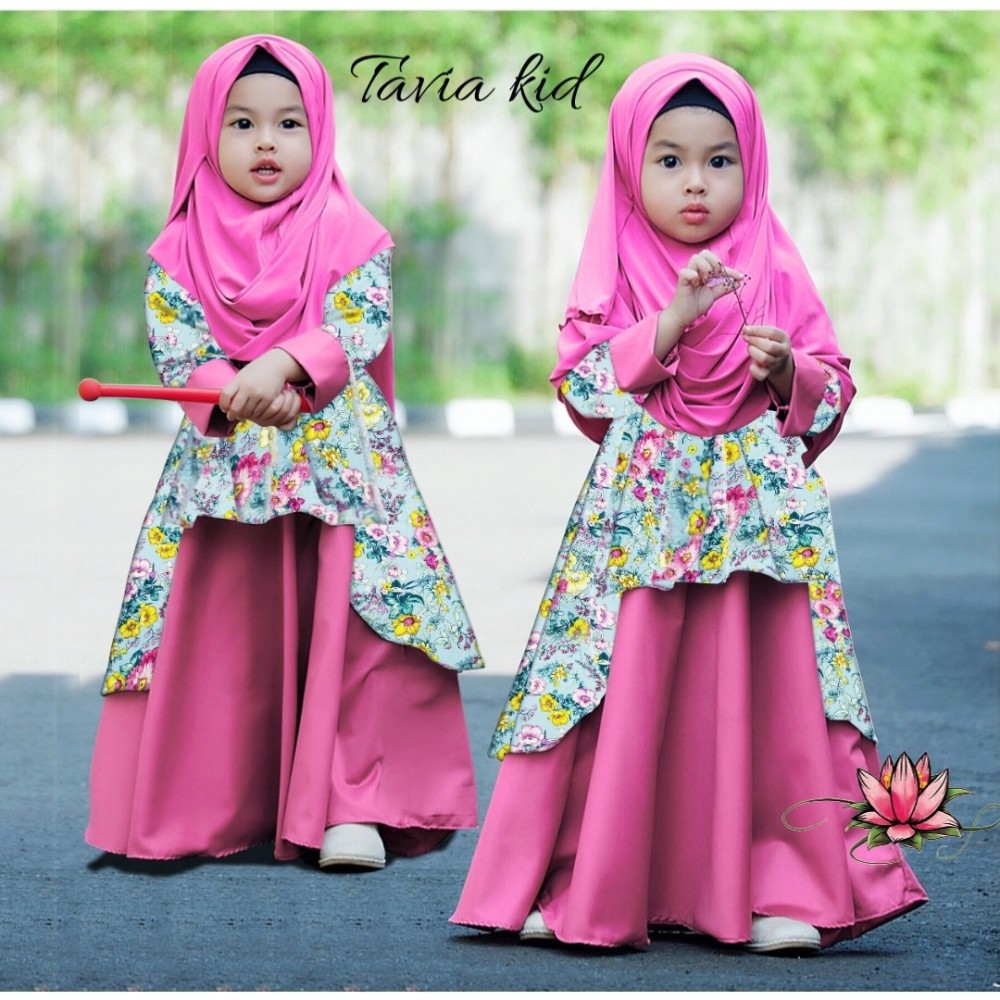 Baju Anak Kd Hj Tavia Ga Pink Baju Anak Kd Hj Tavia Ga Pink