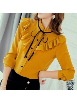 Baju Korea Kmj Hellen Oz Mustard