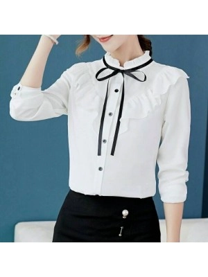 Baju Korea Kmj Hellen Oz Putih