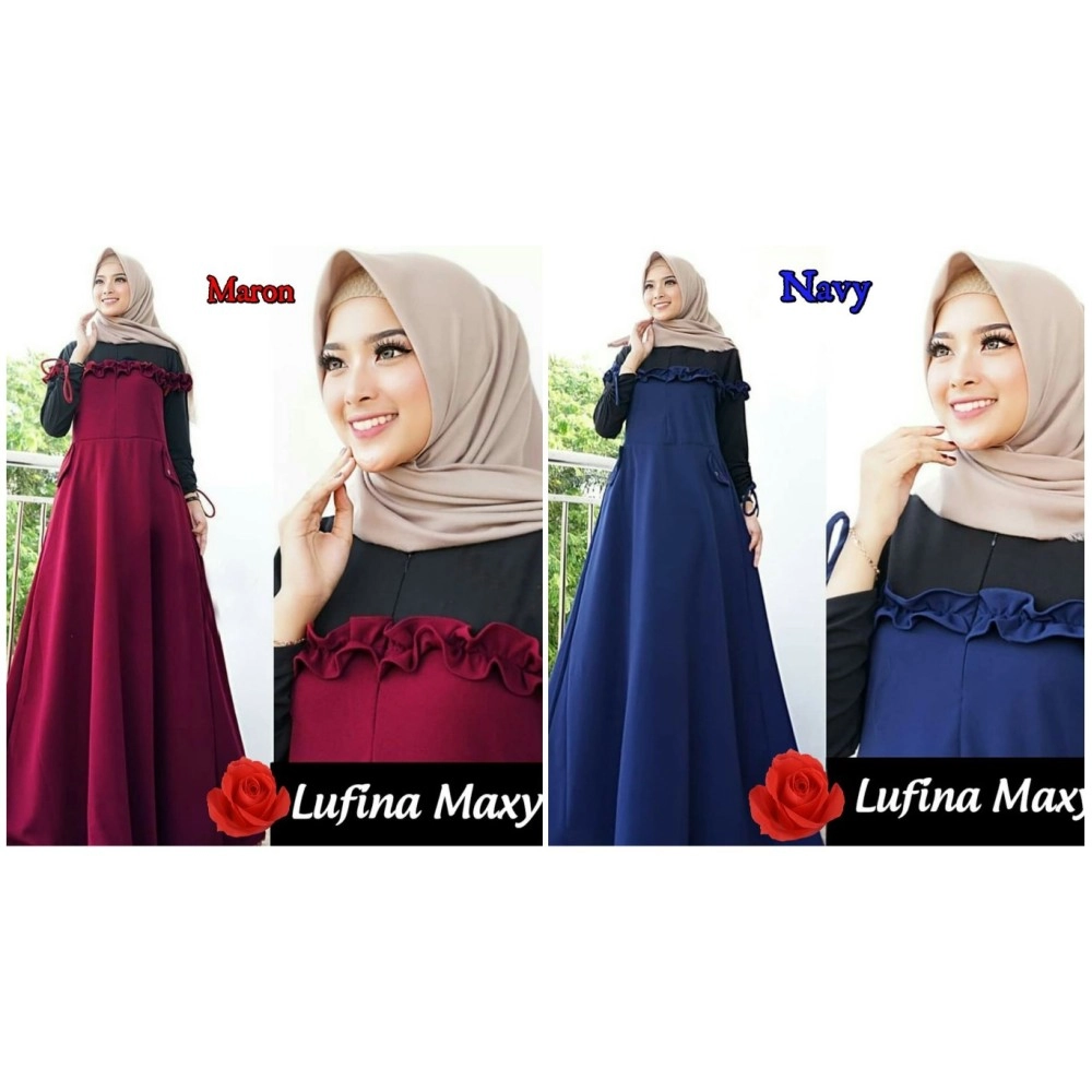 Baju Korea Hj Maxi Lufina Ij