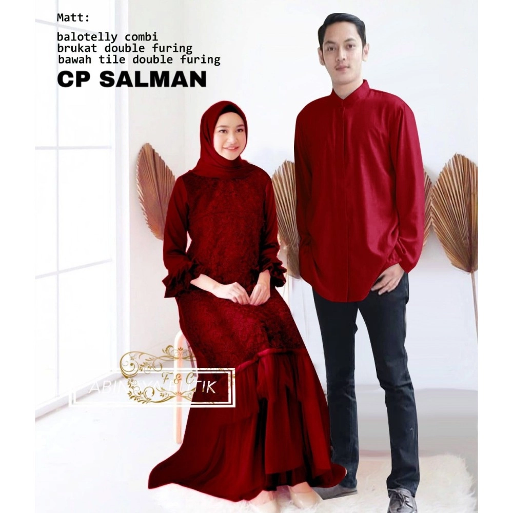 Baju Couple Cp Salman Ff Maroon