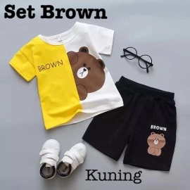 Baju Anak Kd St Brown Ks Yellow