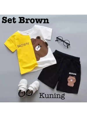 Baju Anak Kd St Brown Ks Yellow