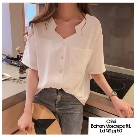 Baju Wanita Kmj Crissi Ms Putih