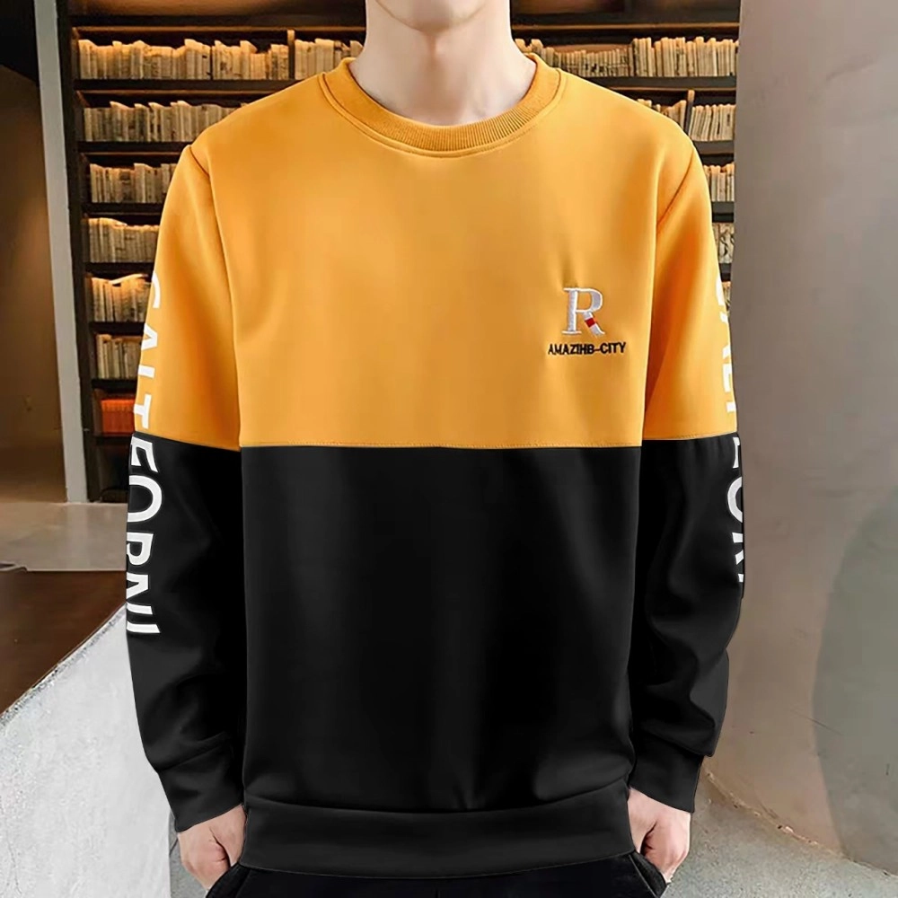 Baju Pria Sw California Cs Mustardhitam