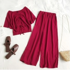 Baju Wanita St Charin Hs Maroon