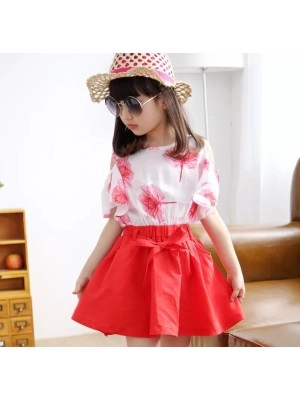 Baju Anak Kd St Flower Or Red