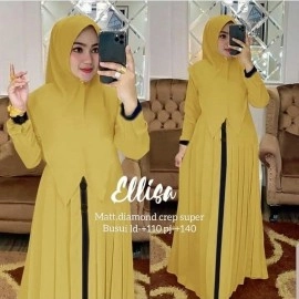 Baju Wanita Hj Syari Elisa Ra Mustard
