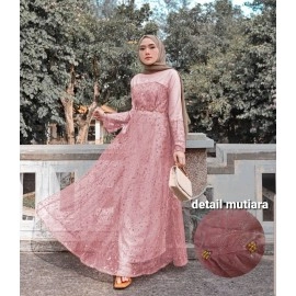 Baju Wanita Hj Maxi Rachel Ra Dusty