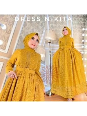 Baju Wanita Hj Drs Nikita Ed Mustard