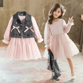 Baju Anak Kd St Trada Denim Ks Hitam