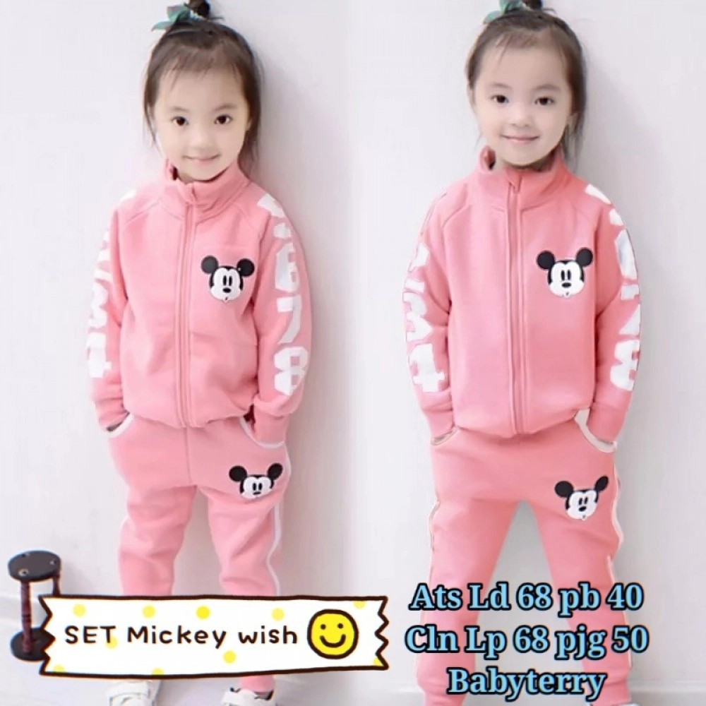 Baju Anak Kd St Mickey Wish Ga Pink