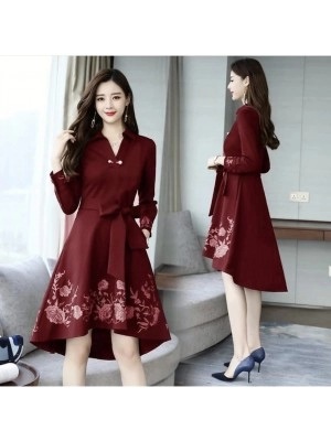 Baju Wanita Drs Vikami Fh Maroon