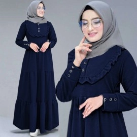 Baju Wanita Hj Gamis Keyla Vl Navy
