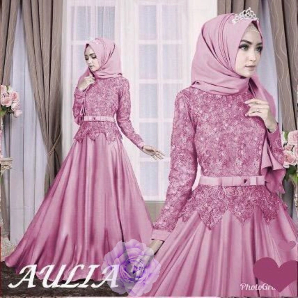 Baju Korea Hj Maxi Liaza Rd Dusty