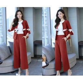 Baju Korea St 2In1 Ribbon Sm.Maroon