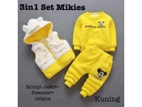 Baju Anak Kd St 3In1 Mikiesks Kuning