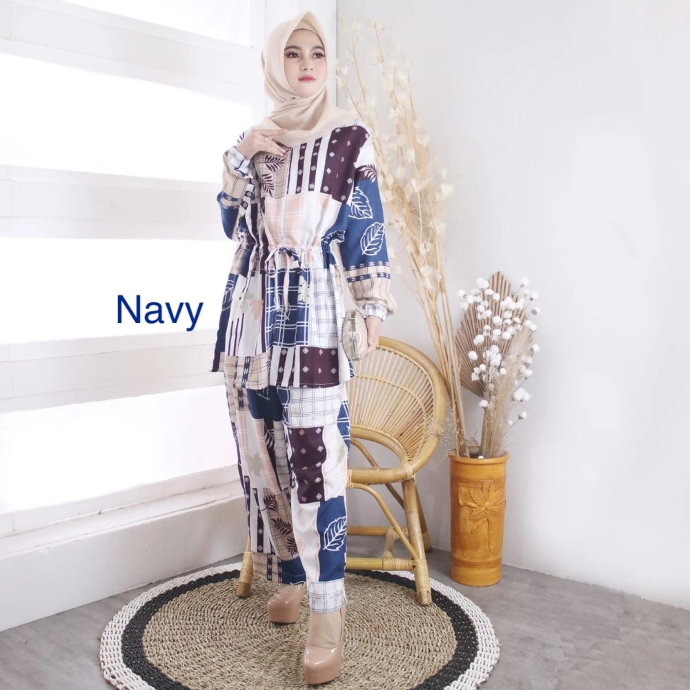 Baju Korea St Hannah On Real Pic Navy Baju Korea St Hannah On Real Pic Navy