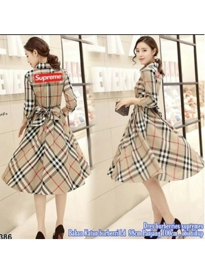 Baju Korea Drs Burberies Hn Supreme