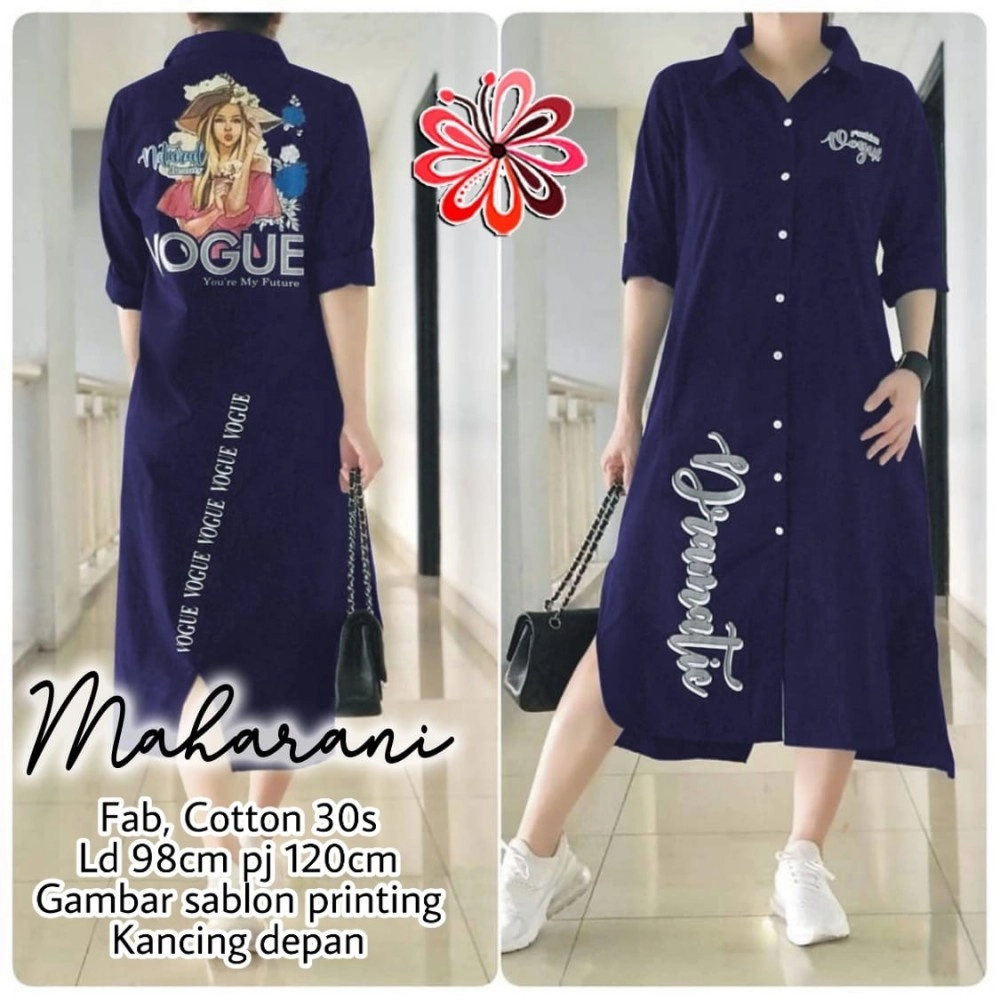 Baju Korea Tunik Maharani Us Navy