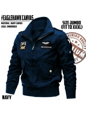 Baju Pria Jumbo Jkt Canvas Jc Navy