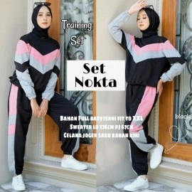 Baju Wanita Jumbo St Nokta Ms Hitam