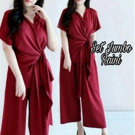 Baju Wanita Jumbo St Raini Hn Maroon