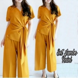 Baju Wanita Jumbo St Raini Hn Mustard