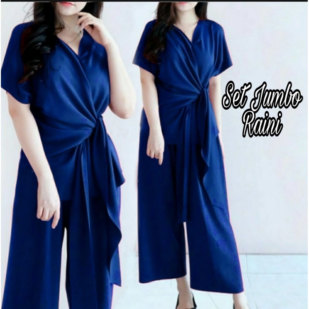 Baju Wanita Jumbo St Raini Hn Navy
