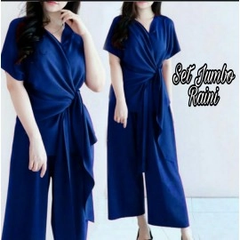 Baju Wanita Jumbo St Raini Hn Navy
