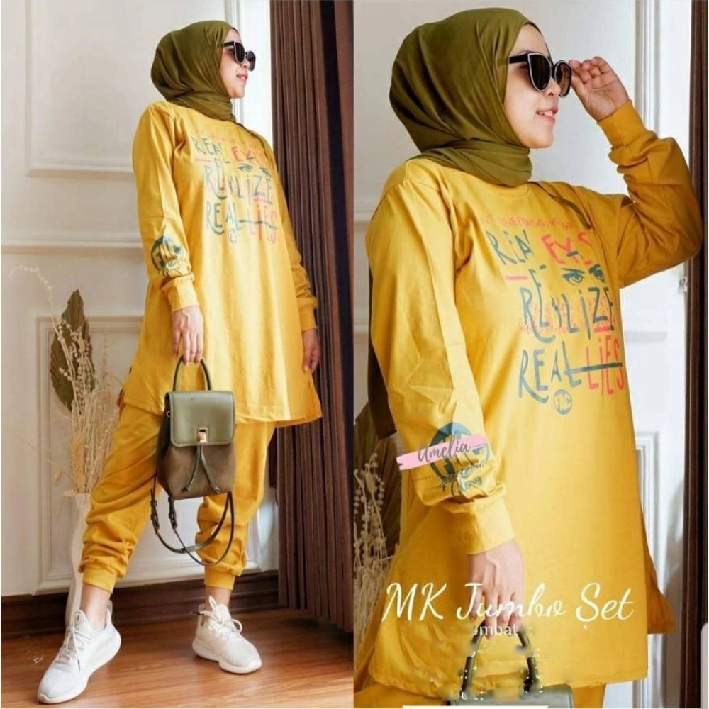 Baju Wanita Jumbo St Real Vs Mustard