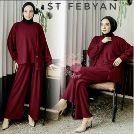 Baju Wanita St Febyan Mb Maroon