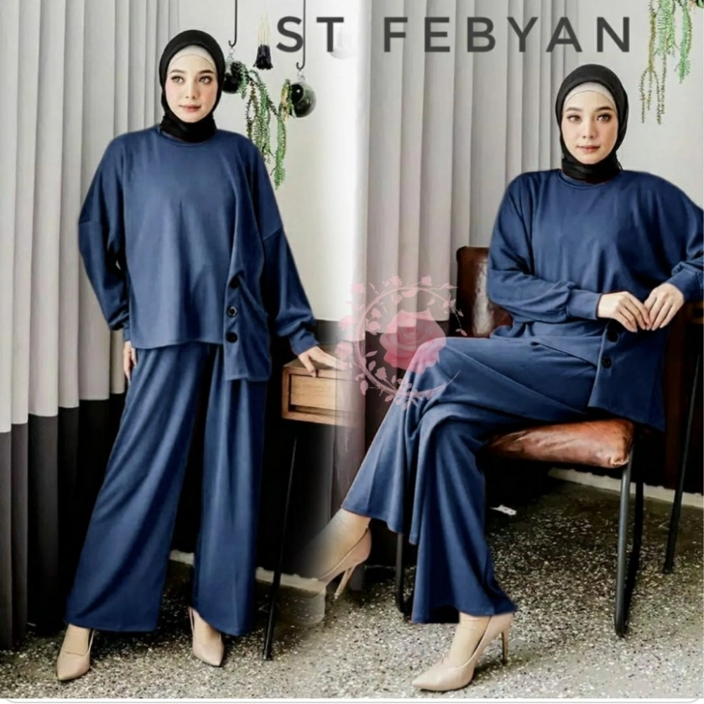 Baju Wanita St Febyan Mb Navy
