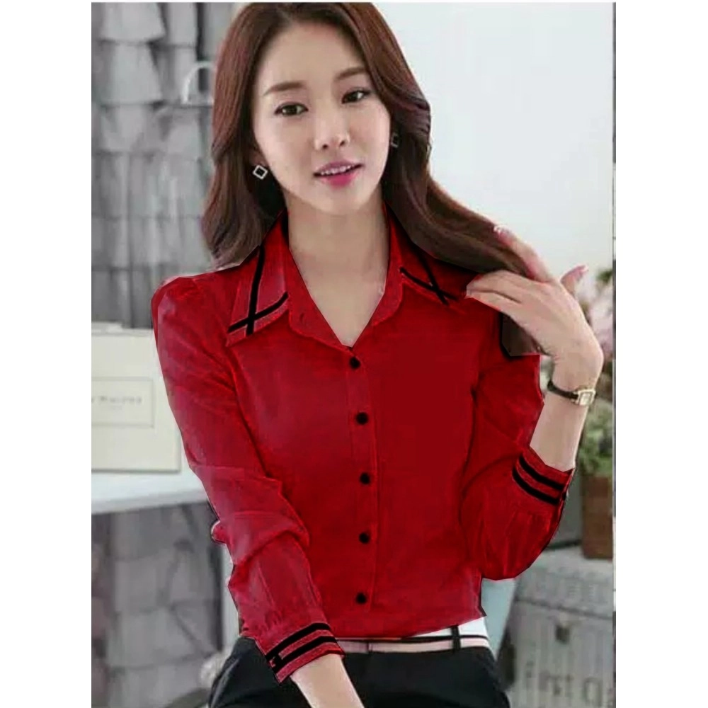 Baju Korea Kmj Angel Sm Maroon